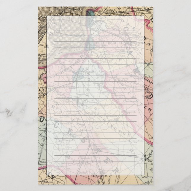 Camden, Gloucester counties, NJ Stationery (Front)