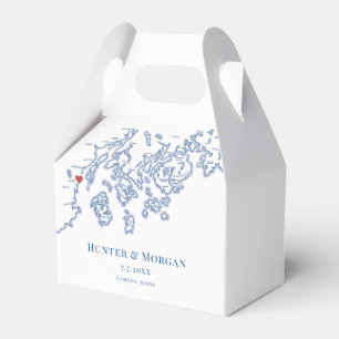 Camden Maine Elegant Wedding Favour Box