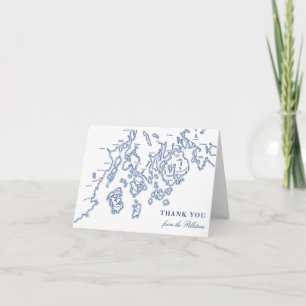 Camden Maine Thank You Cards Personalised