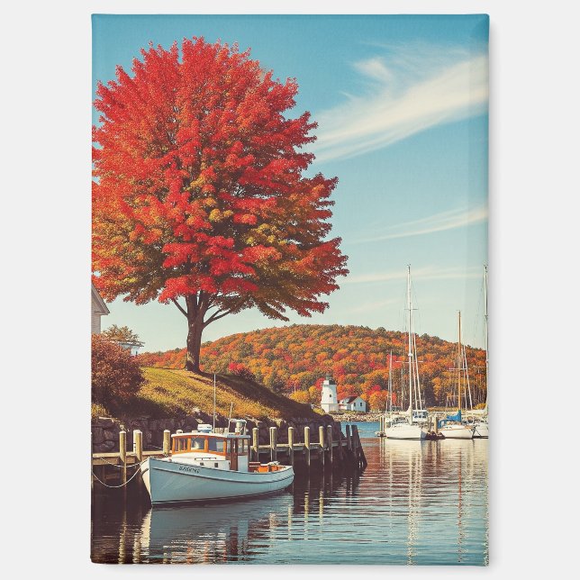 Camden Maine Travel Magnet (Front)