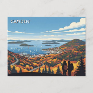 Camden Maine Travel Postcard