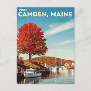 Camden Maine Travel Postcard