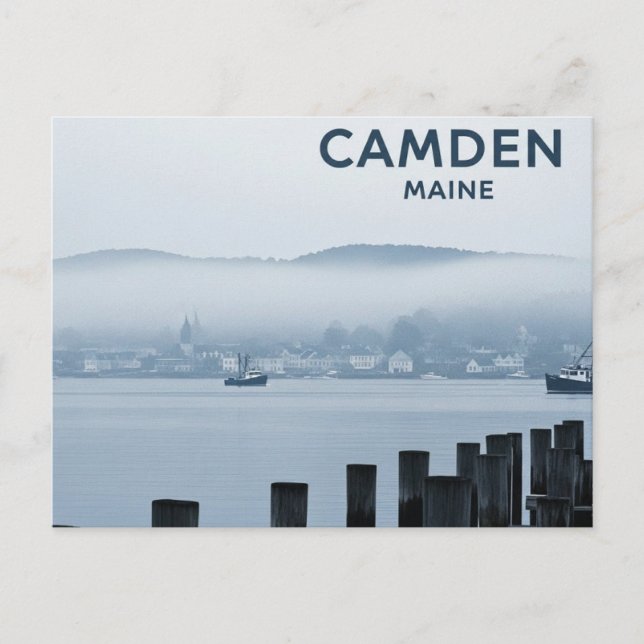 Camden Maine Travel Postcard (Front)