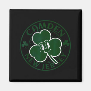 Camden New Jersey Irish Shamrock Nj Retro Souvenir Magnet