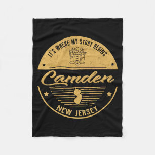 Camden New Jersey Its Where My Story Begins _1 Fleece Blanket