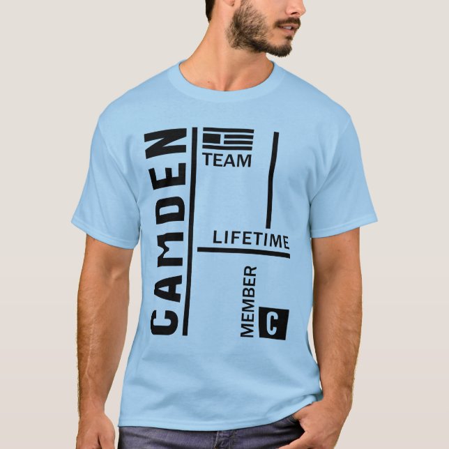 Camden Personalised Name Birthday Gift T-Shirt (Front)