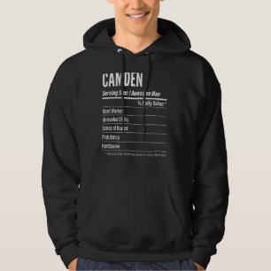 Camden Serving Size Nutrition Label Calories Hoodie