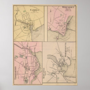 Camden, Wiscasset, Damariscotta, Newcastle Poster