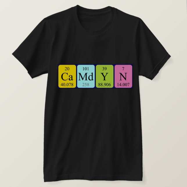Camdyn periodic table name shirt (Design Front)
