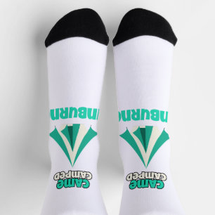 Came Camped Sunburned Desert Camping Socks