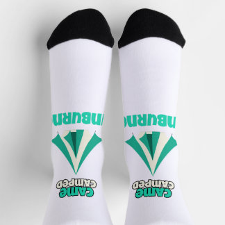 Came Camped Sunburned Desert Camping Socks