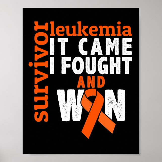 Came I Fought And Won - Leukaemia Cancer Survivor  Poster (Front)