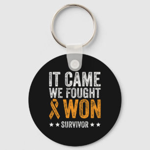 Came We Fought And Won Leukaemia Awareness Survivo Key Ring