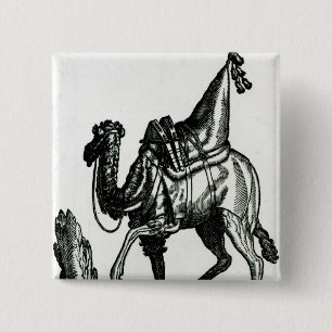 Camel 15 Cm Square Badge