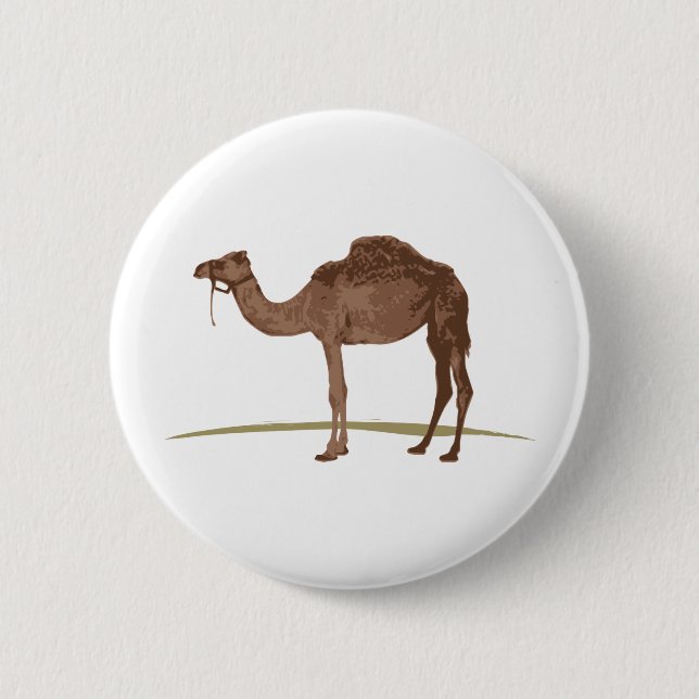 Camel 6 Cm Round Badge (Front)