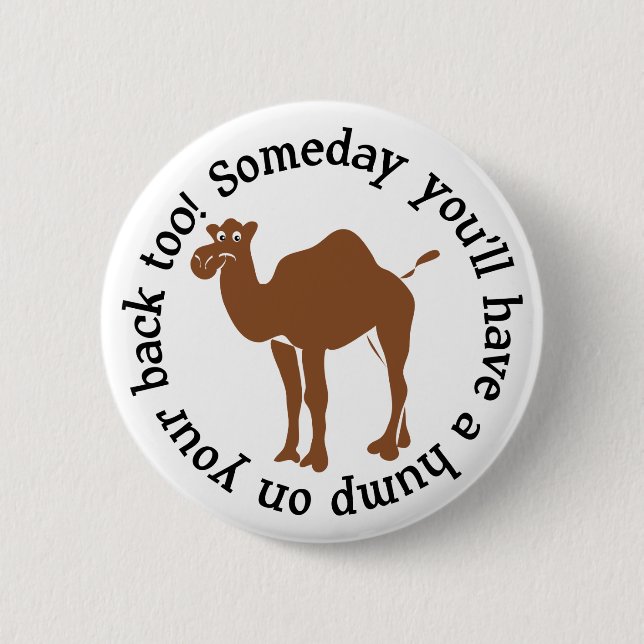 Camel 6 Cm Round Badge (Front)