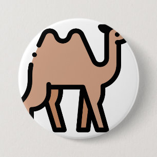 Camel 7.5 Cm Round Badge