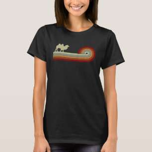 Camel Animal Men Women Retro Style Distressed T-Shirt