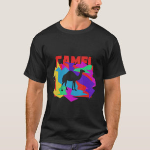 Camel Animal Mosaik Puzzle T-Shirt