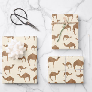 Camel Animal Pattern  Wrapping Paper Sheet
