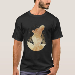 Camel Arabian Desert Animal Camel  Palm Tree Birds T-Shirt