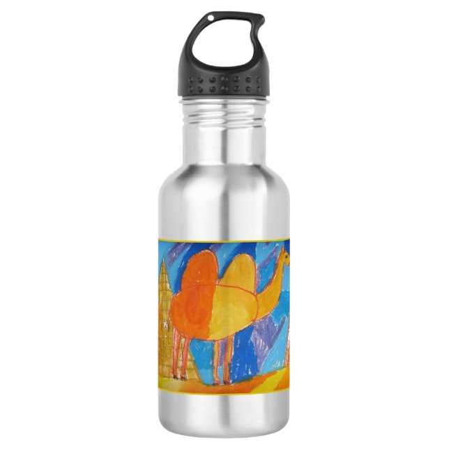 Camel Art by Kids 532 Ml Water Bottle (Front)