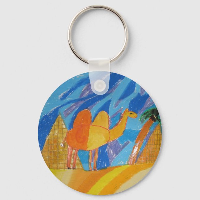 Camel Art by Kids Key Ring (Front)