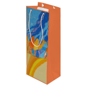 Camel Art by Kids Wine Gift Bag