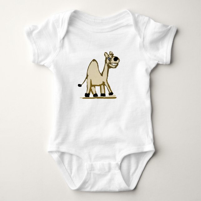 Camel Baby Bodysuit (Front)