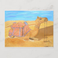 Camel birthday card 
