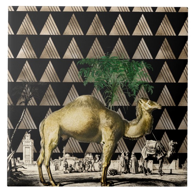 Camel by D'Orbigny Ceramic Tile (Front)