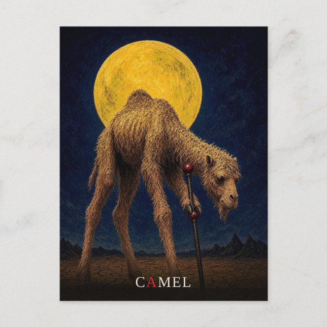 Camel Cane gothic Surreal Postcard (Front)