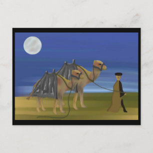 Camel Caravan Postcard