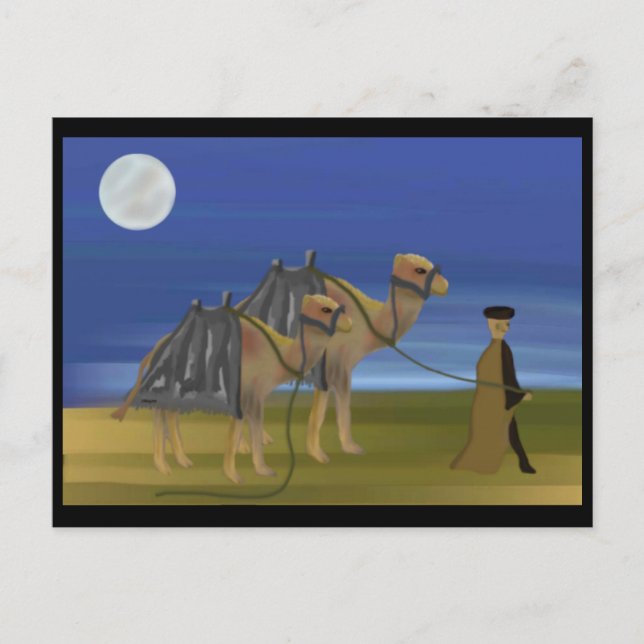 Camel Caravan Postcard (Front)