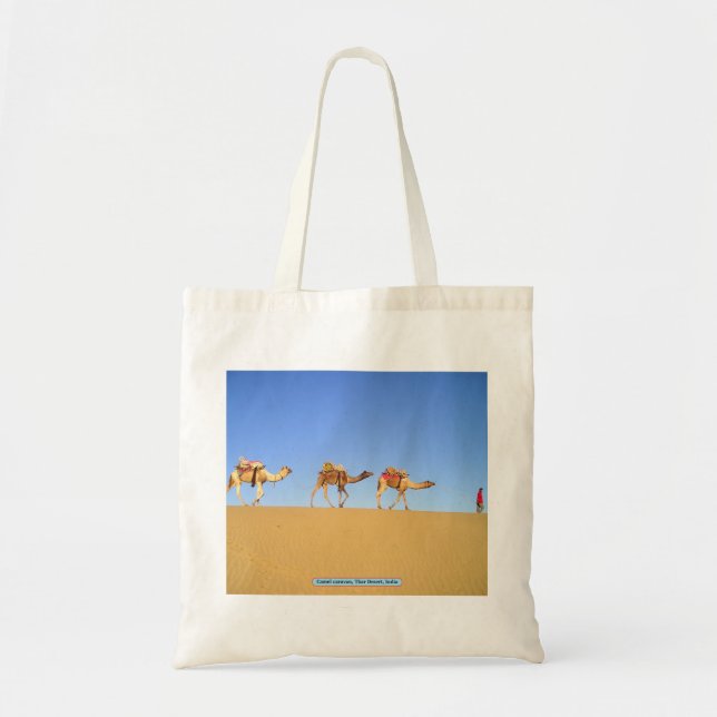 Camel caravan, Thar Desert, India Tote Bag (Front)