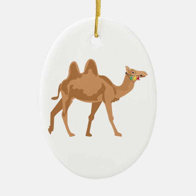 Camel Ceramic Tree Decoration (Front)
