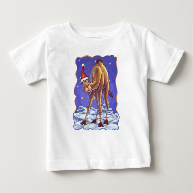 Camel Christmas Baby T-Shirt (Front)
