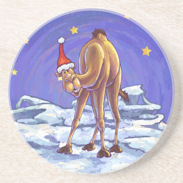 Camel Christmas Coaster (Front)