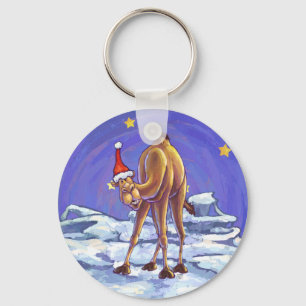 Camel Christmas Key Ring