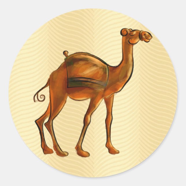 Camel Classic Round Sticker (Front)