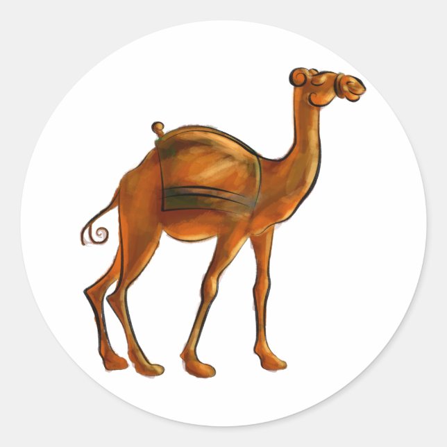 Camel Classic Round Sticker (Front)