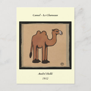 Camel - Colourful Antiquarian Book Illustration Postcard