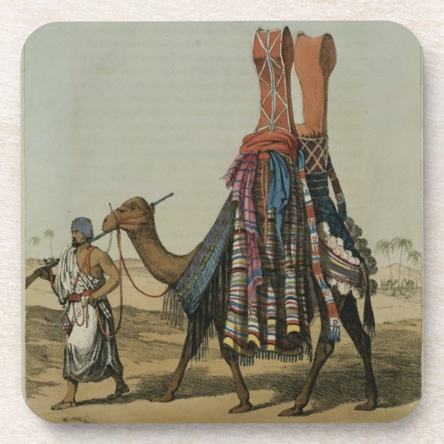 Camel Conveying a Bride to her Husband, engraved b Coaster (Front)
