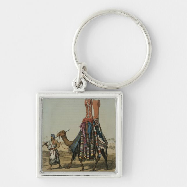 Camel Conveying a Bride to her Husband, engraved b Key Ring (Front)