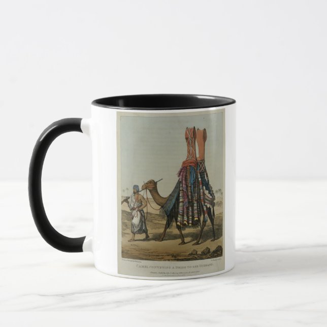 Camel Conveying a Bride to her Husband, engraved b Mug (Left)