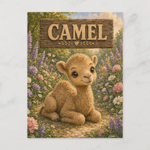 Camel Cute Baby Storybook Nursery Animal Postcard