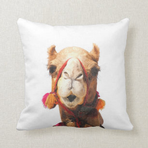 Camel desert animal portrait cushion