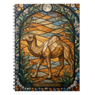 Camel Desert Dunes Illumina Stained Glass Notebook