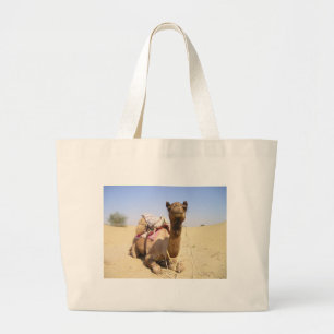Camel Desert Middle East Peace Love Nature Destiny Large Tote Bag