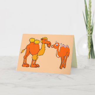 camel design greeting card